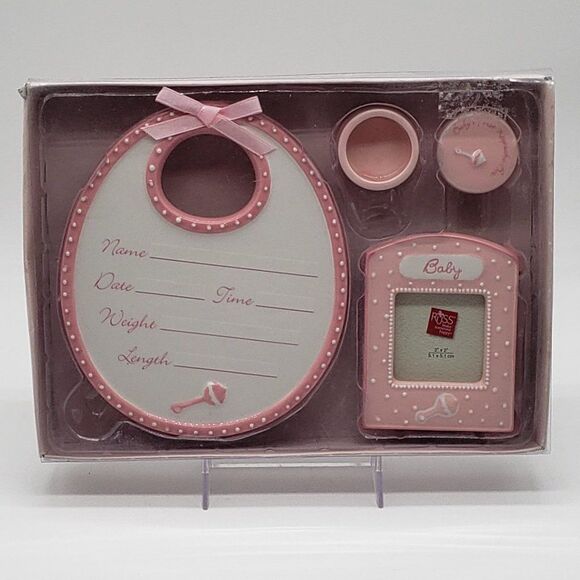 RUSS Berrie & Co. Ceramic RUSS BABY Pink Commemorative Gift Set - Picture 9 of 10